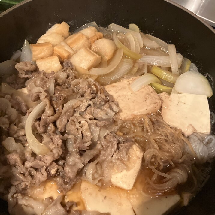 赤ワインで豚バラ豆腐